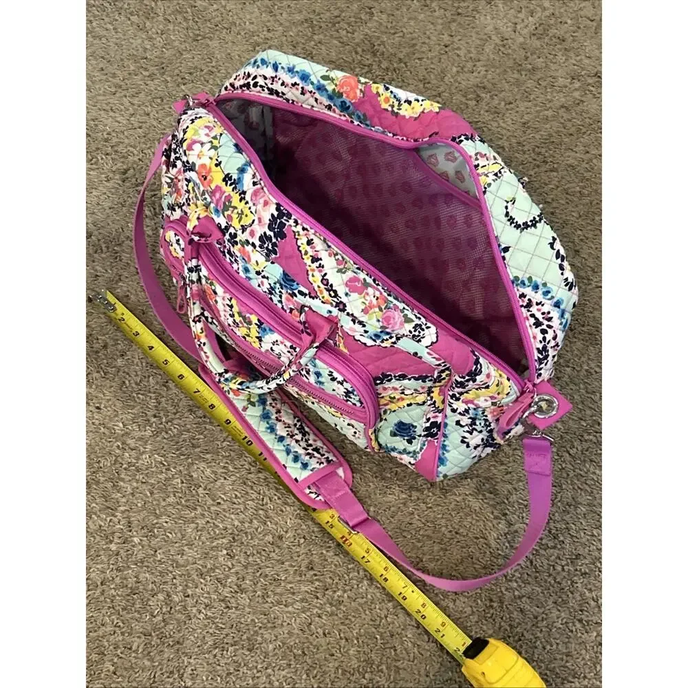 Vera Bradley Iconic Small Duffle and Travel Wildflower Paisley New No Tag